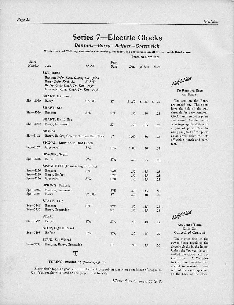 1950, First Aid for Injured Westclox; Westclox, Division of General Time Corporation, LaSalle, Illinois, USA > 82. 1950, First Aid for Injured Westclox; Westclox, Division of General Time Corporation, LaSalle, Illinois, USA; page 82