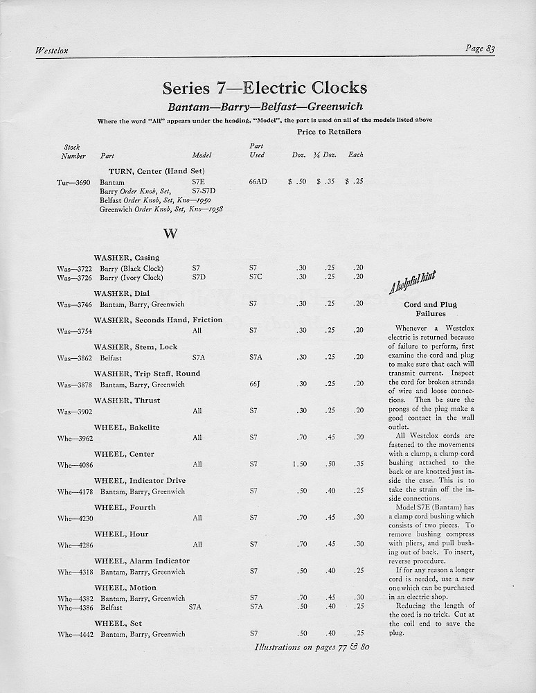 1950, First Aid for Injured Westclox; Westclox, Division of General Time Corporation, LaSalle, Illinois, USA > 83. 1950, First Aid for Injured Westclox; Westclox, Division of General Time Corporation, LaSalle, Illinois, USA; page 83