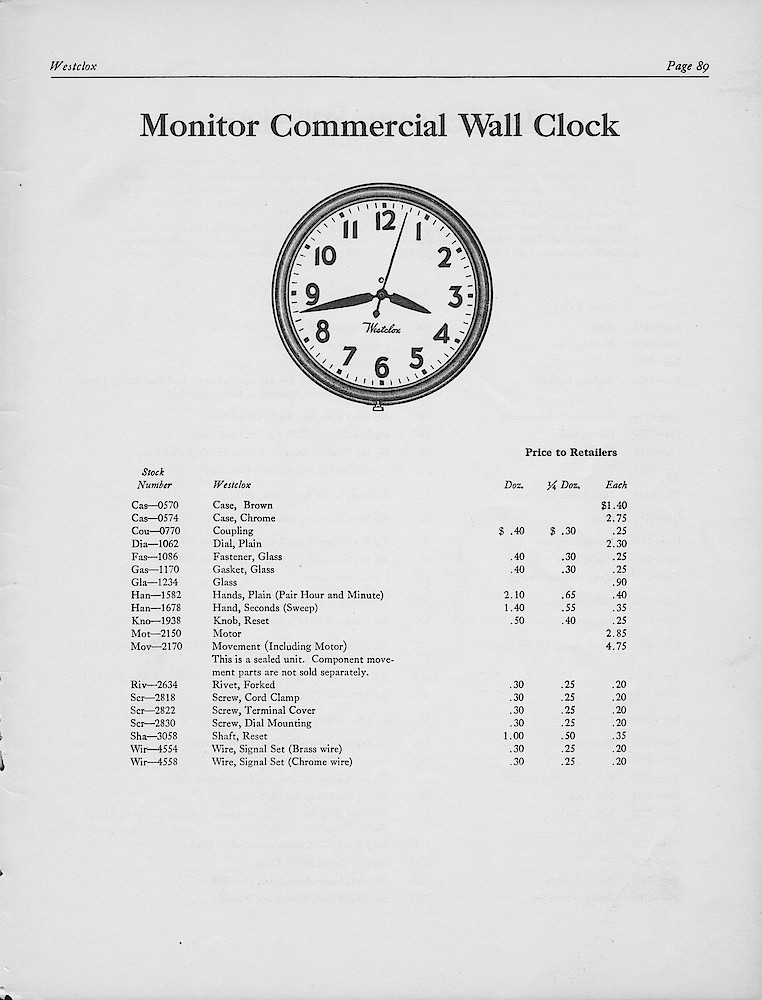 1950, First Aid for Injured Westclox; Westclox, Division of General Time Corporation, LaSalle, Illinois, USA > 89. 1950, First Aid for Injured Westclox; Westclox, Division of General Time Corporation, LaSalle, Illinois, USA; page 89