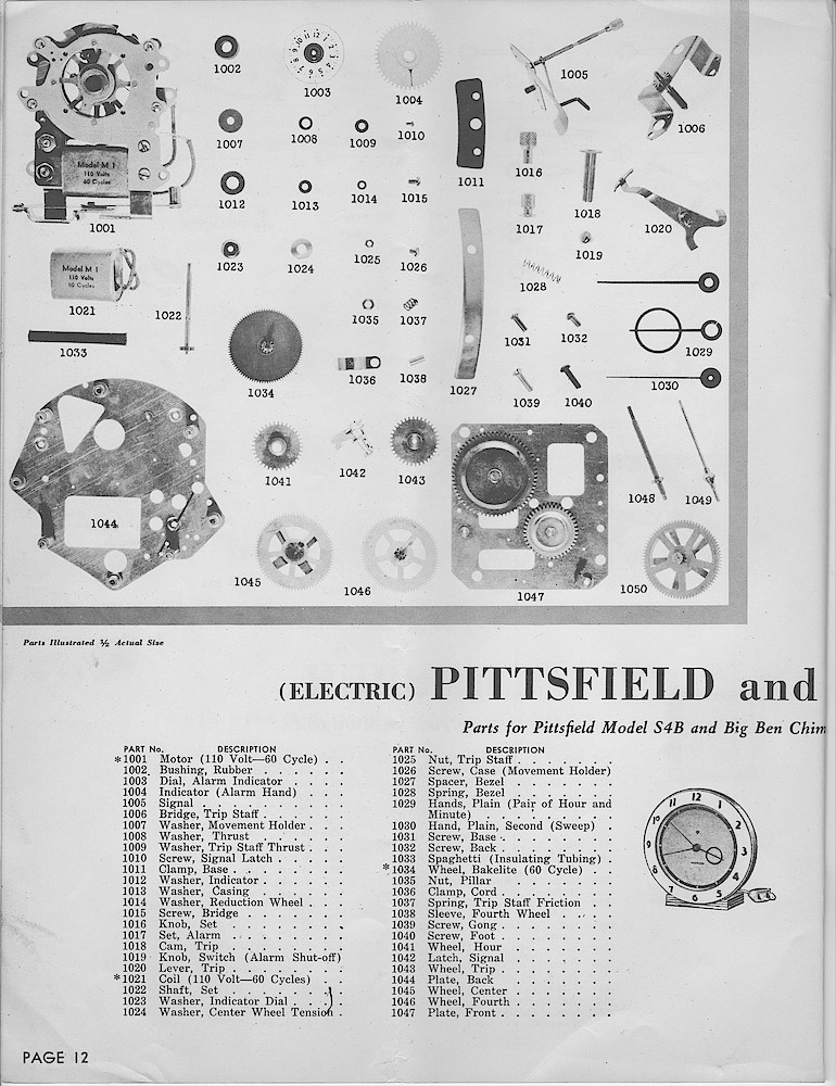 1943, Illustrated Catalog of Westclox Materials; Henry Paulson & Co.; 37 S. Wabash Ave.; Chicago > 12. 1943, Illustrated Catalog of Westclox Materials; Henry Paulson & Co.; 37 S. Wabash Ave.; Chicago; page 12