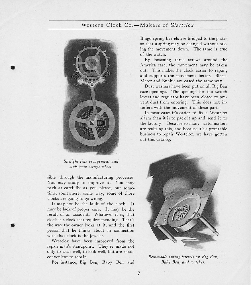 1919, First Aid for Injured Westclox, Western Clock Co. - Makers of Westclox; LaSalle - Peru; Illinois > 7. 1919, First Aid for Injured Westclox, Western Clock Co. - Makers of Westclox; LaSalle - Peru; Illinois; page 7