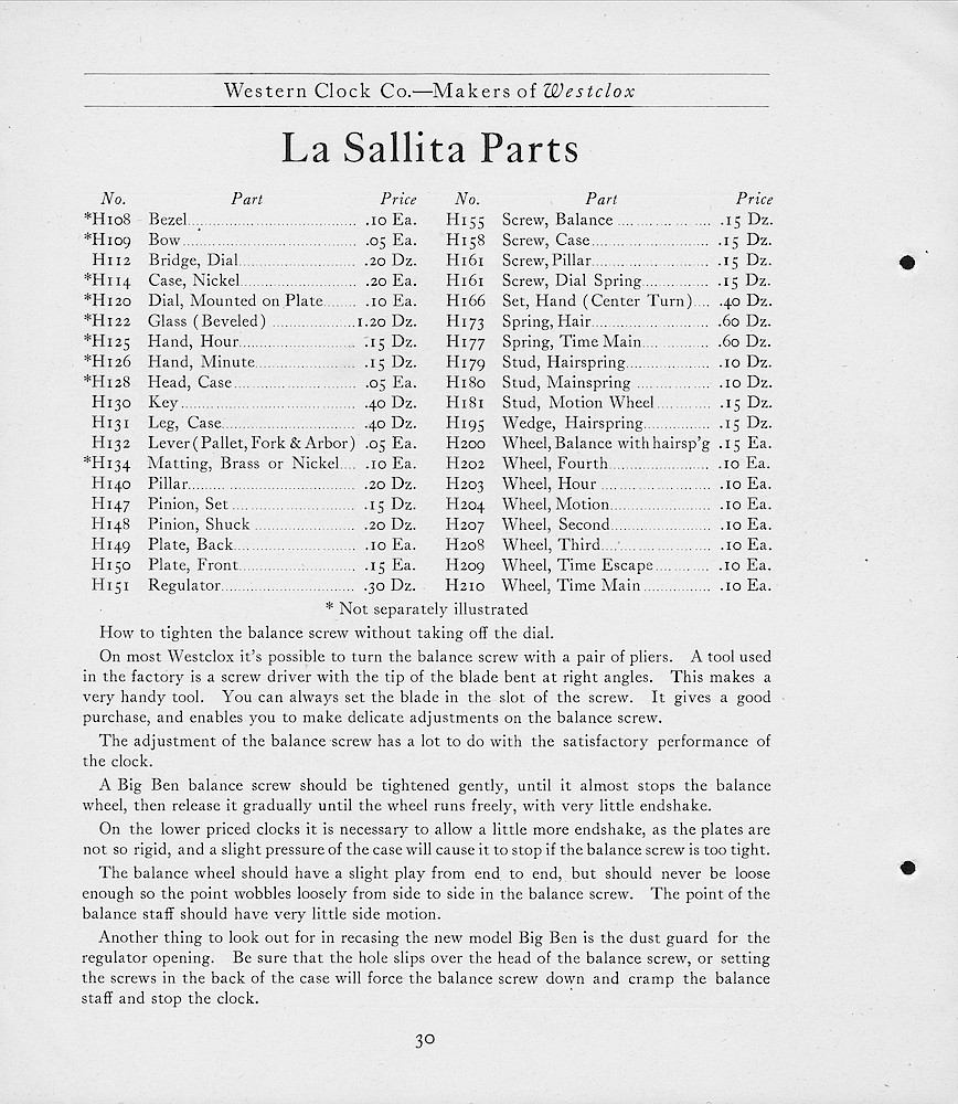 1919, First Aid for Injured Westclox, Western Clock Co. - Makers of Westclox; LaSalle - Peru; Illinois > 30. 1919, First Aid for Injured Westclox, Western Clock Co. - Makers of Westclox; LaSalle - Peru; Illinois; page 30