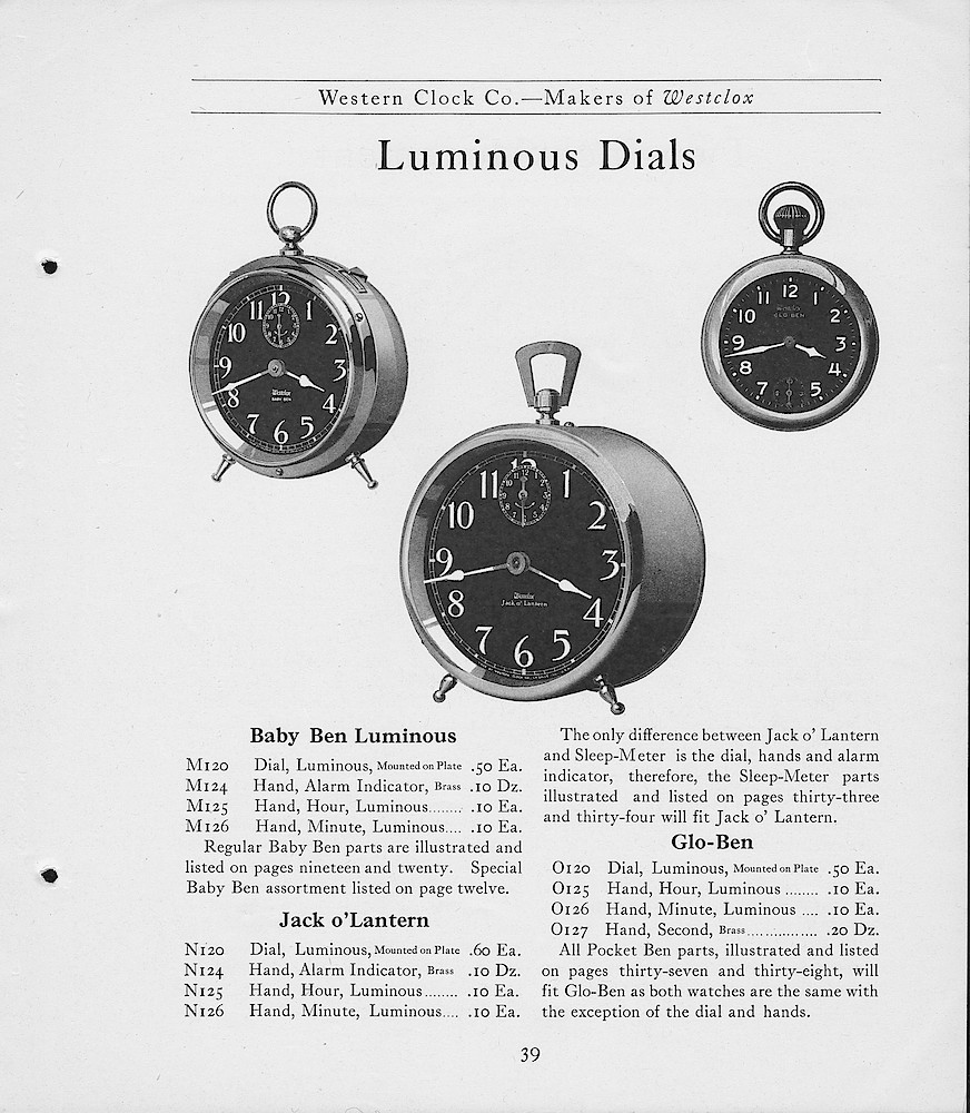 1919, First Aid for Injured Westclox, Western Clock Co. - Makers of Westclox; LaSalle - Peru; Illinois > 39. 1919, First Aid for Injured Westclox, Western Clock Co. - Makers of Westclox; LaSalle - Peru; Illinois; page 39