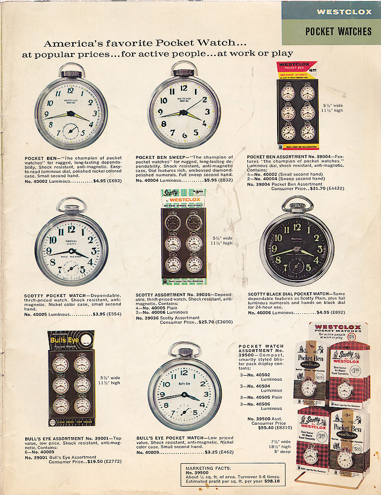 1963 - 1964 Westclox Clock and Watch Catalog, USA; Westclox; LaSalle - Peru Illinois > 17. 1963 - 1964 Westclox Clock and Watch Catalog, USA; Westclox; LaSalle - Peru Illinois; page 17