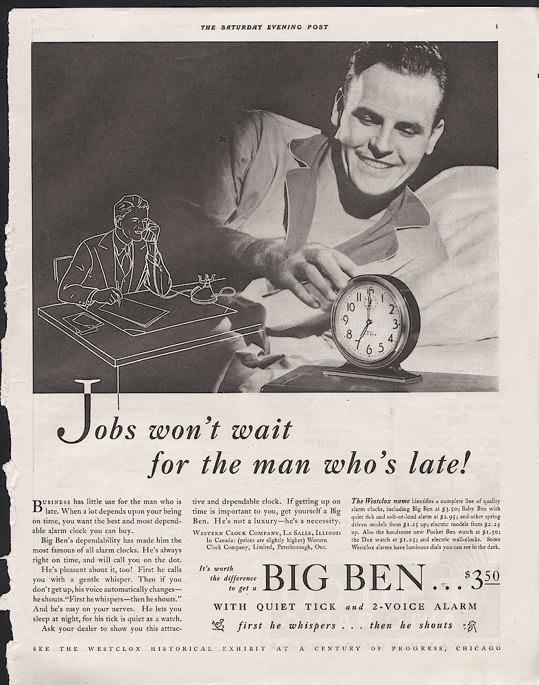 August 18, 1934 Saturday Evening Post, p. 1