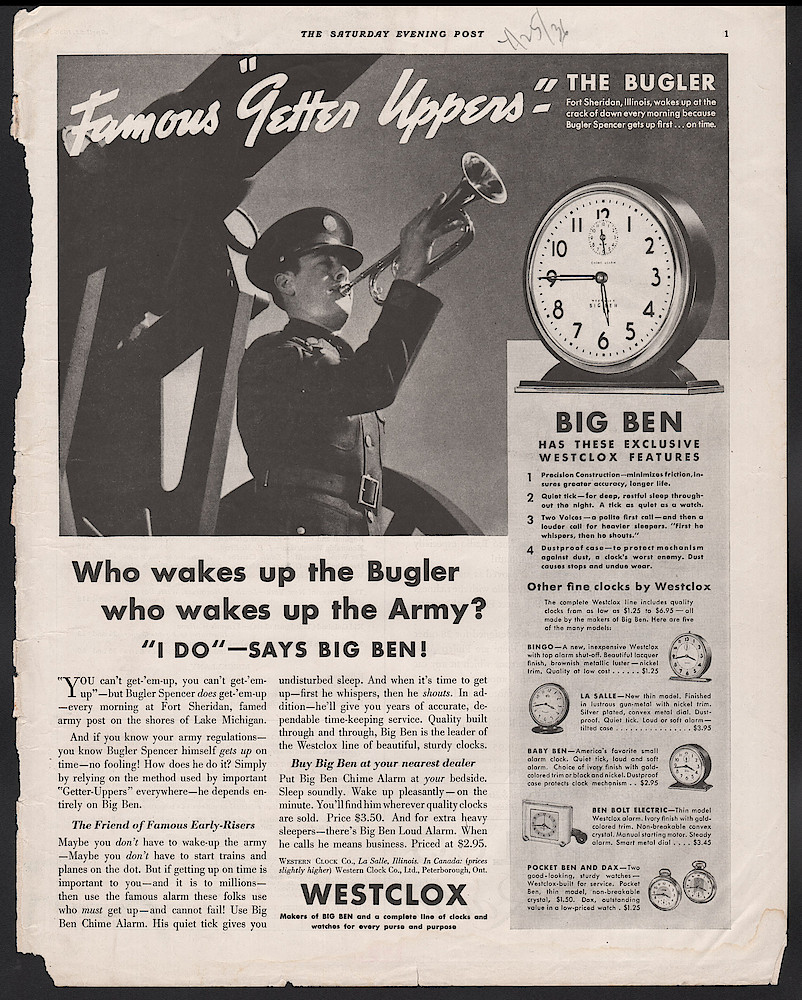 April 25, 1936 Saturday Evening Post, p. 1