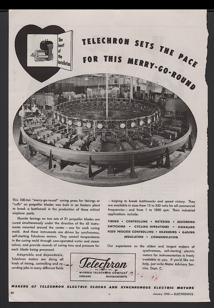 January 1945 Electronics Magazine, p. 80