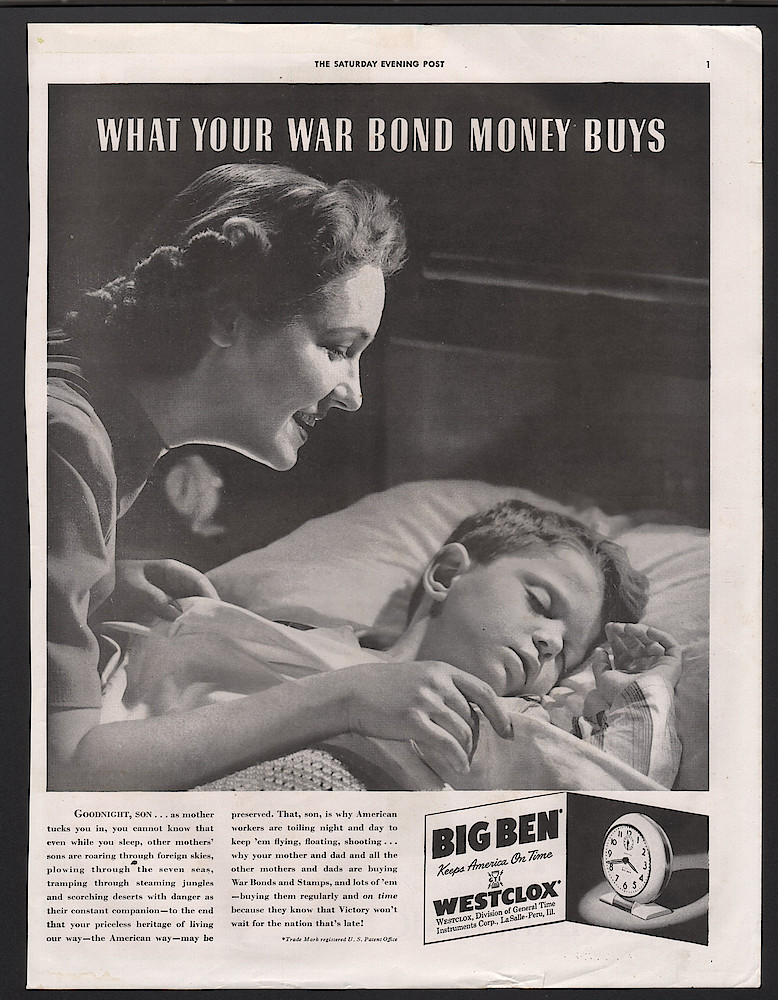 September 5, 1942 Saturday Evening Post, p. 1