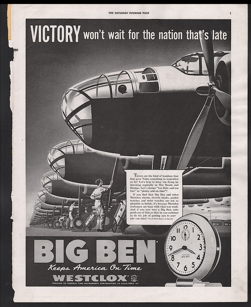 October 31, 1942 Saturday Evening Post, p. 1