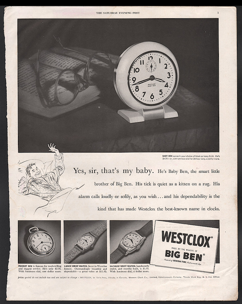 March 12, 1949 Saturday Evening Post, p. 1