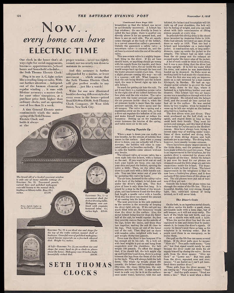 November 3, 1928 Saturday Evening Post, p. 124