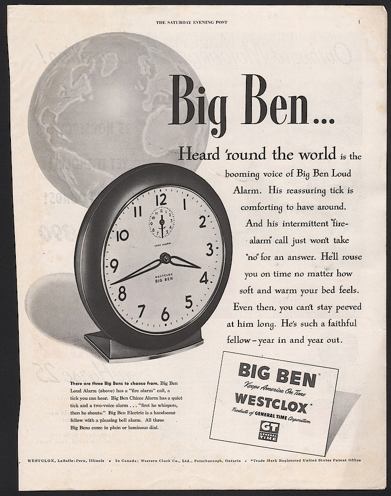 January 13, 1951 Saturday Evening Post, p. 1