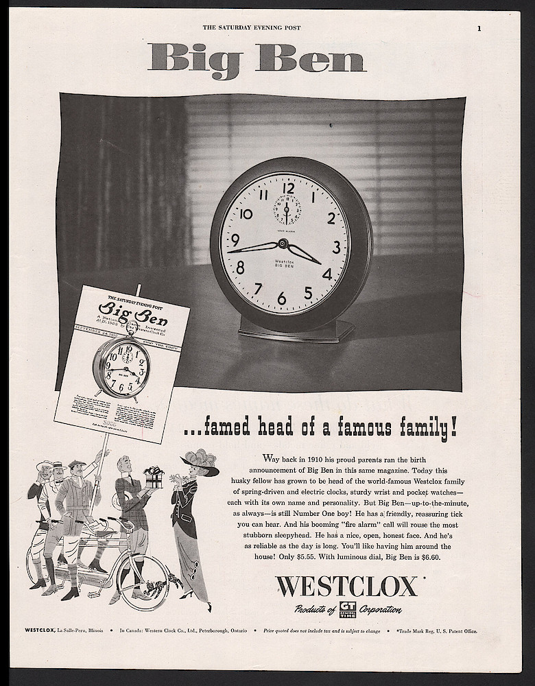 January 10, 1953 Saturday Evening Post, p. 1