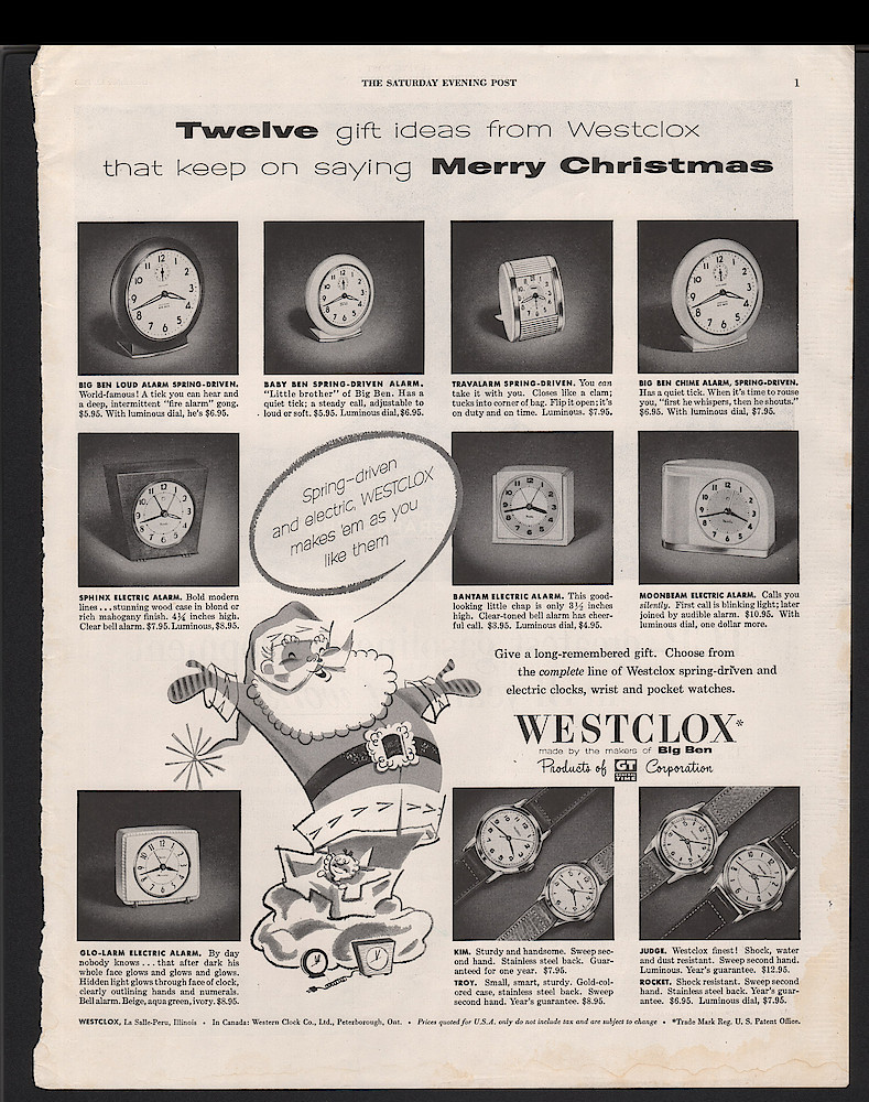 December 12, 1953 Saturday Evening Post, p. 1