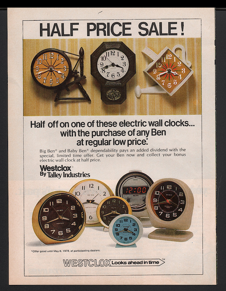 1977c-half-price-sale. Circa 1977. Circa 1977