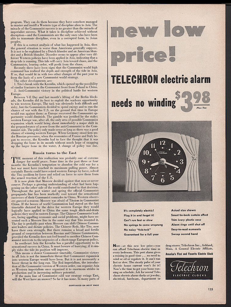 June 6, 1949 Life Magazine, p. 125