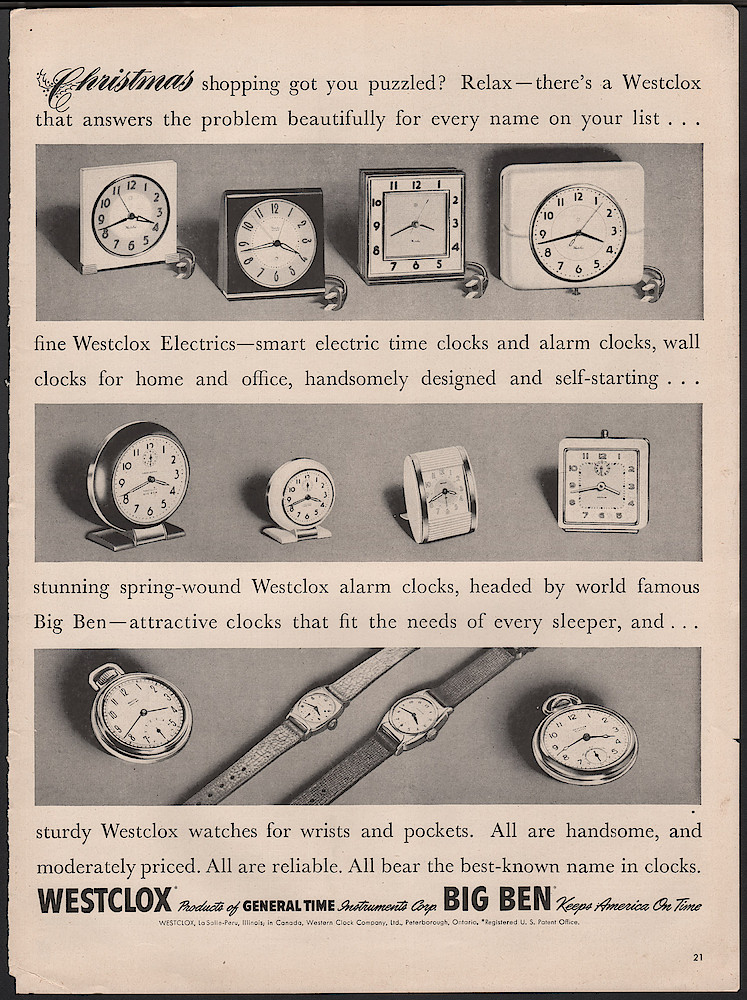 December 1948 may be Life Magazine, p. 21