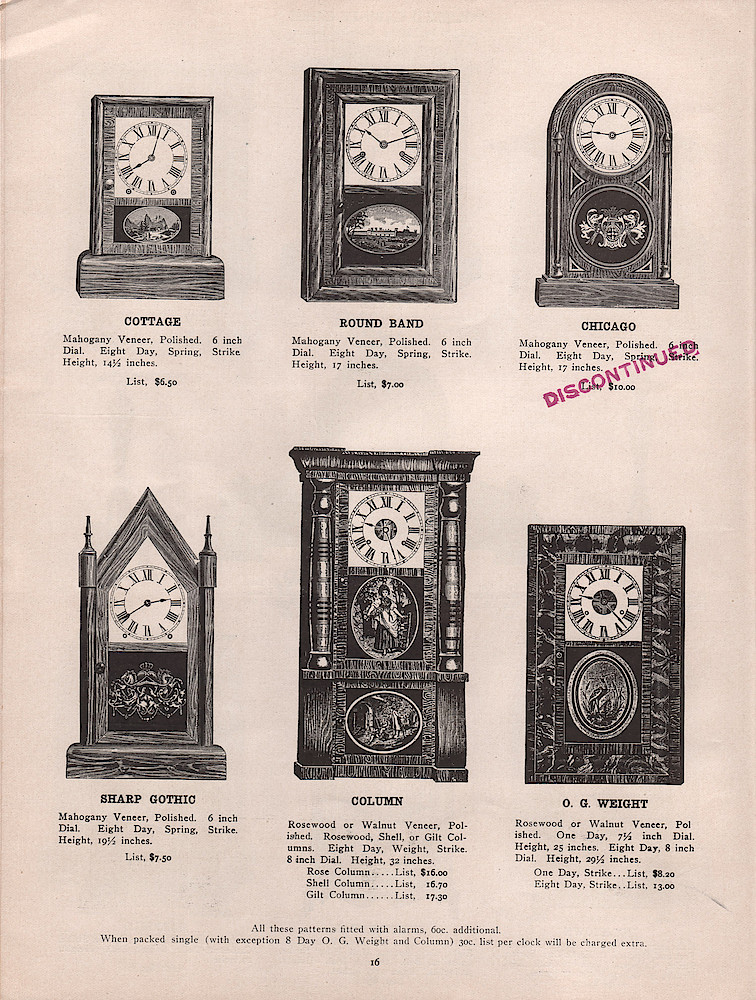 1909 - 1910 Seth Thomas Clock Company Catalog No. 675 > 16. 1909 - 1910 Seth Thomas Clock Company Catalog No. 675.; page 16