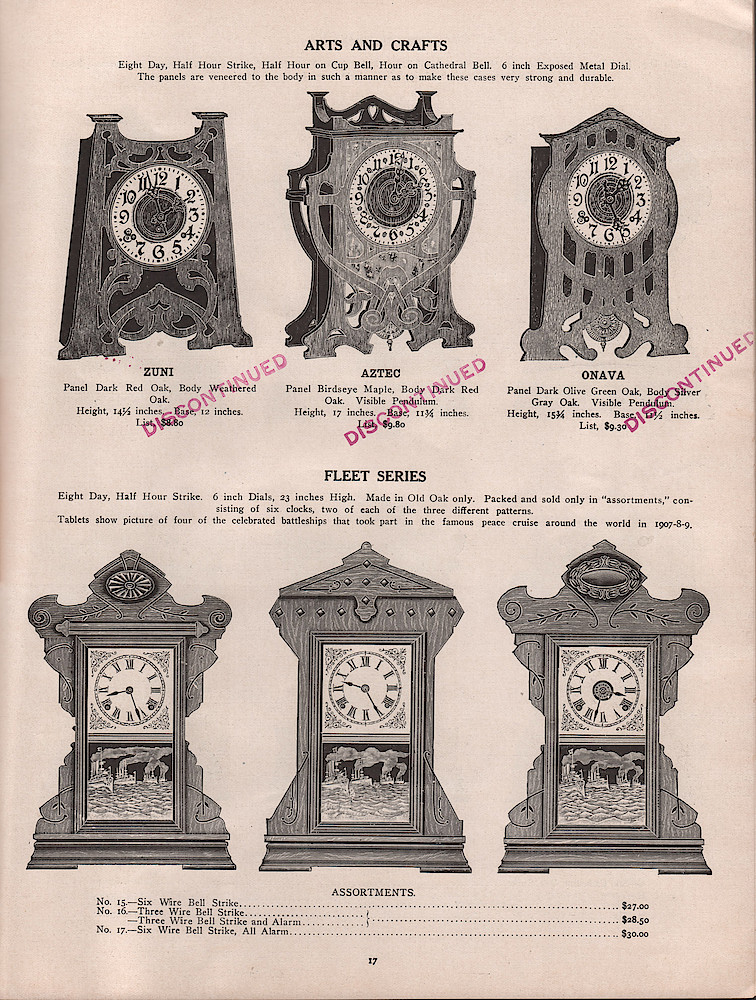 1909 - 1910 Seth Thomas Clock Company Catalog No. 675 > 17. 1909 - 1910 Seth Thomas Clock Company Catalog No. 675.; page 17