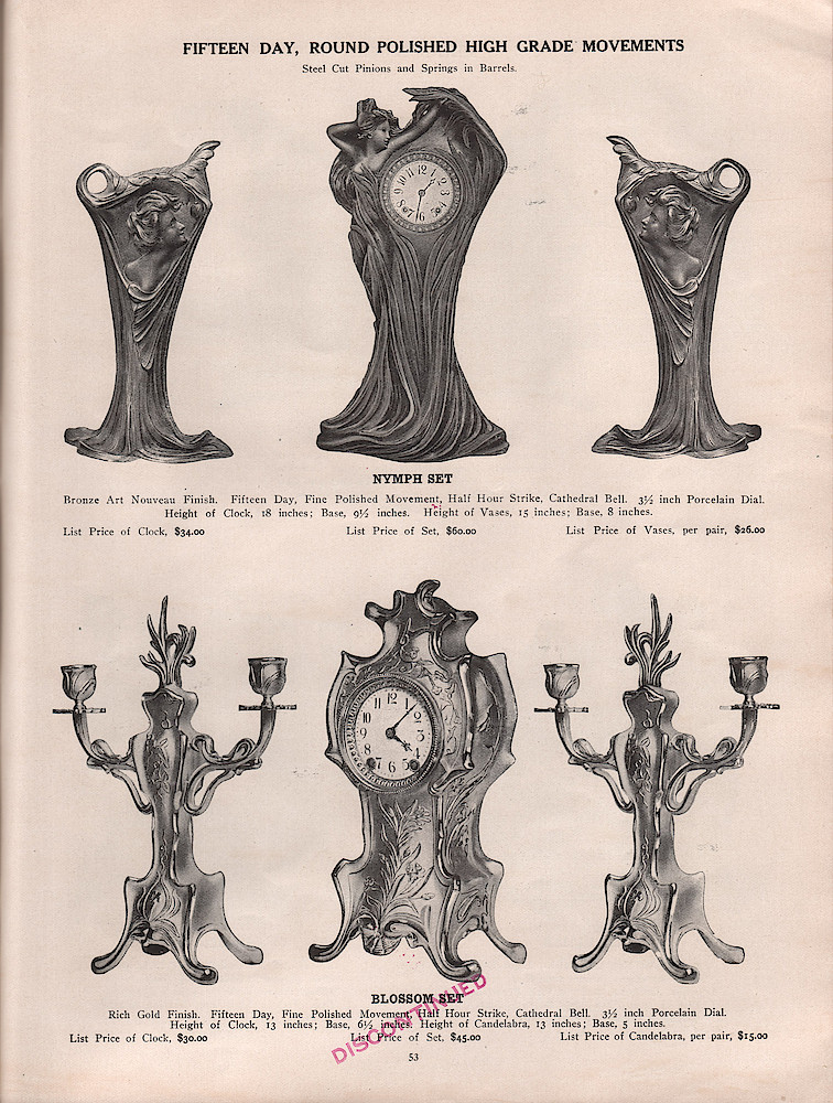 1909 - 1910 Seth Thomas Clock Company Catalog No. 675 > 53. 1909 - 1910 Seth Thomas Clock Company Catalog No. 675.; page 53