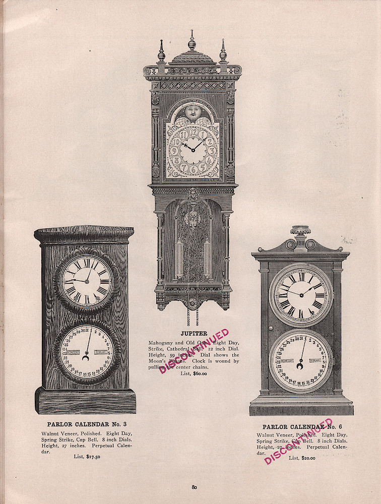 1909 - 1910 Seth Thomas Clock Company Catalog No. 675 > 80. 1909 - 1910 Seth Thomas Clock Company Catalog No. 675.; page 80