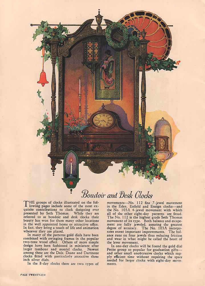 1926 Seth Thomas Clock Company, Catalog of Mantel Clocks, No. 777. > 26. 1926 Seth Thomas Clock Company, Catalog of Mantel Clocks, No. 777.; page 26