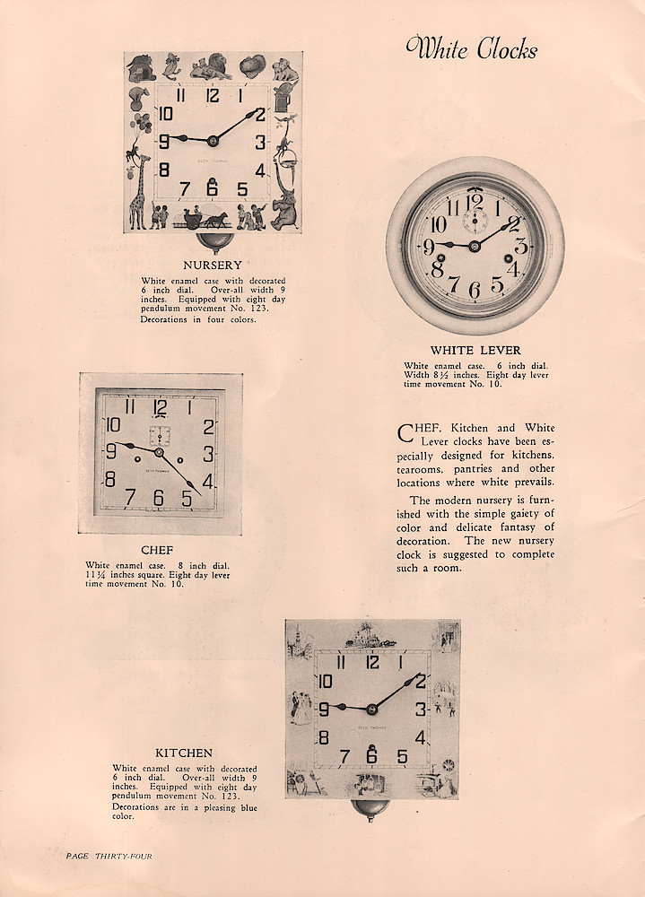 1926 Seth Thomas Clock Company, Catalog of Mantel Clocks, No. 777. > 34. 1926 Seth Thomas Clock Company, Catalog of Mantel Clocks, No. 777.; page 34