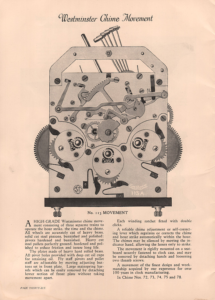1926 Seth Thomas Clock Company, Catalog of Mantel Clocks, No. 777. > 36. 1926 Seth Thomas Clock Company, Catalog of Mantel Clocks, No. 777.; page 36