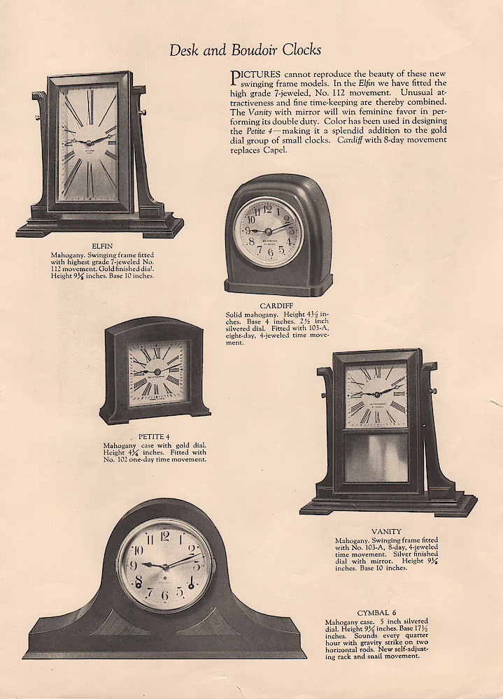 Ca. 1927 Supplement A to Seth Thomas Clock Catalog No. 777. > 3. Ca. 1927 Supplement A to Seth Thomas Clock Catalog No. 777.; page 3