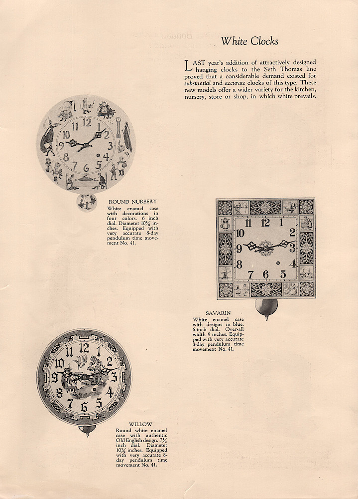 Ca. 1927 Supplement A to Seth Thomas Clock Catalog No. 777. > 4. Ca. 1927 Supplement A to Seth Thomas Clock Catalog No. 777.; page 4