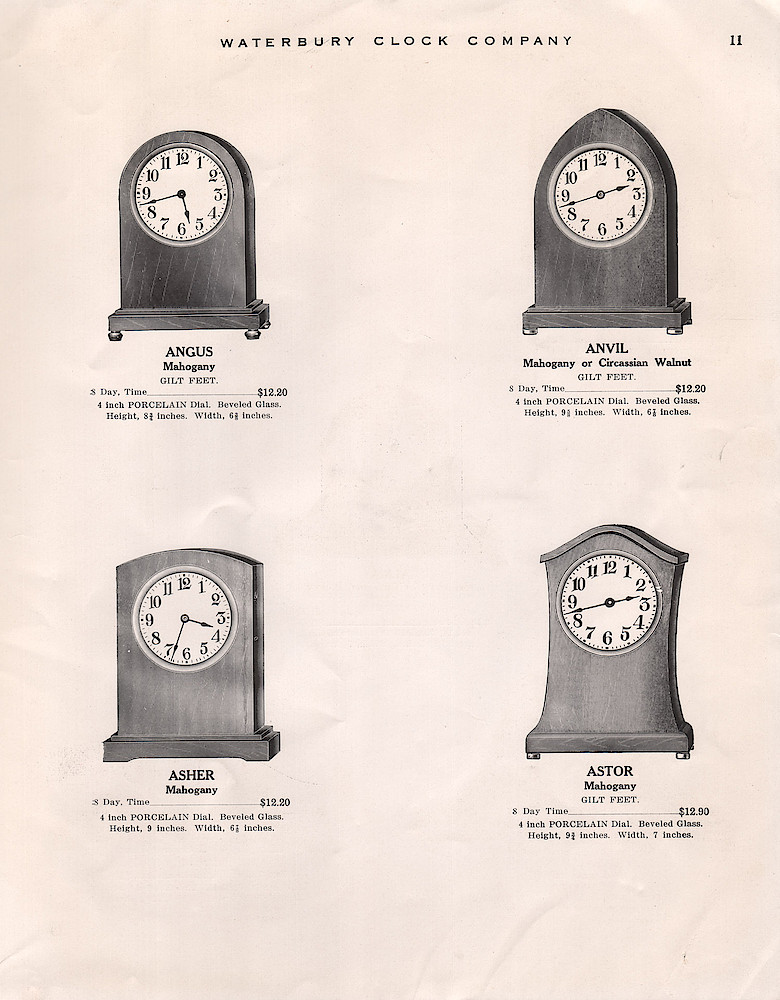 1914 - 1915 Waterbury Clock Catalog > 11. 1914 - 1915 Waterbury Clock Catalog; page 11