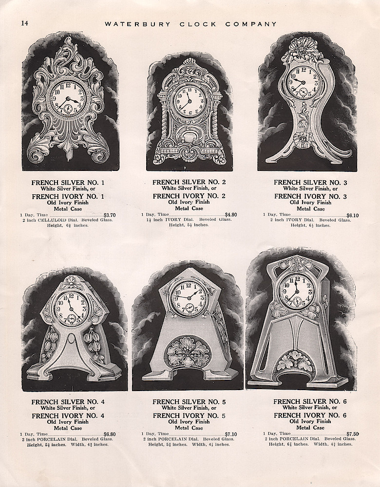 1914 - 1915 Waterbury Clock Catalog > 14. 1914 - 1915 Waterbury Clock Catalog; page 14