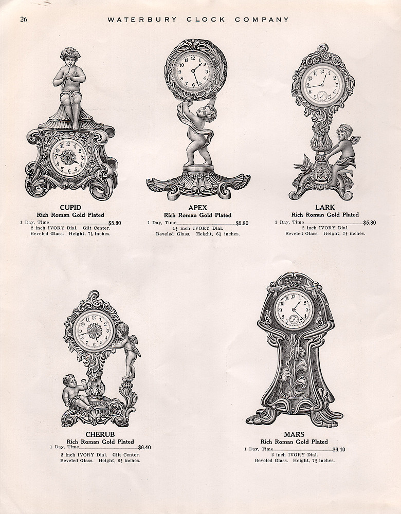 1914 - 1915 Waterbury Clock Catalog > 26. 1914 - 1915 Waterbury Clock Catalog; page 26
