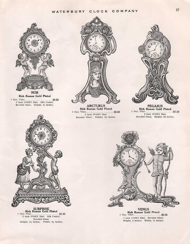 1914 - 1915 Waterbury Clock Catalog > 27. 1914 - 1915 Waterbury Clock Catalog; page 27