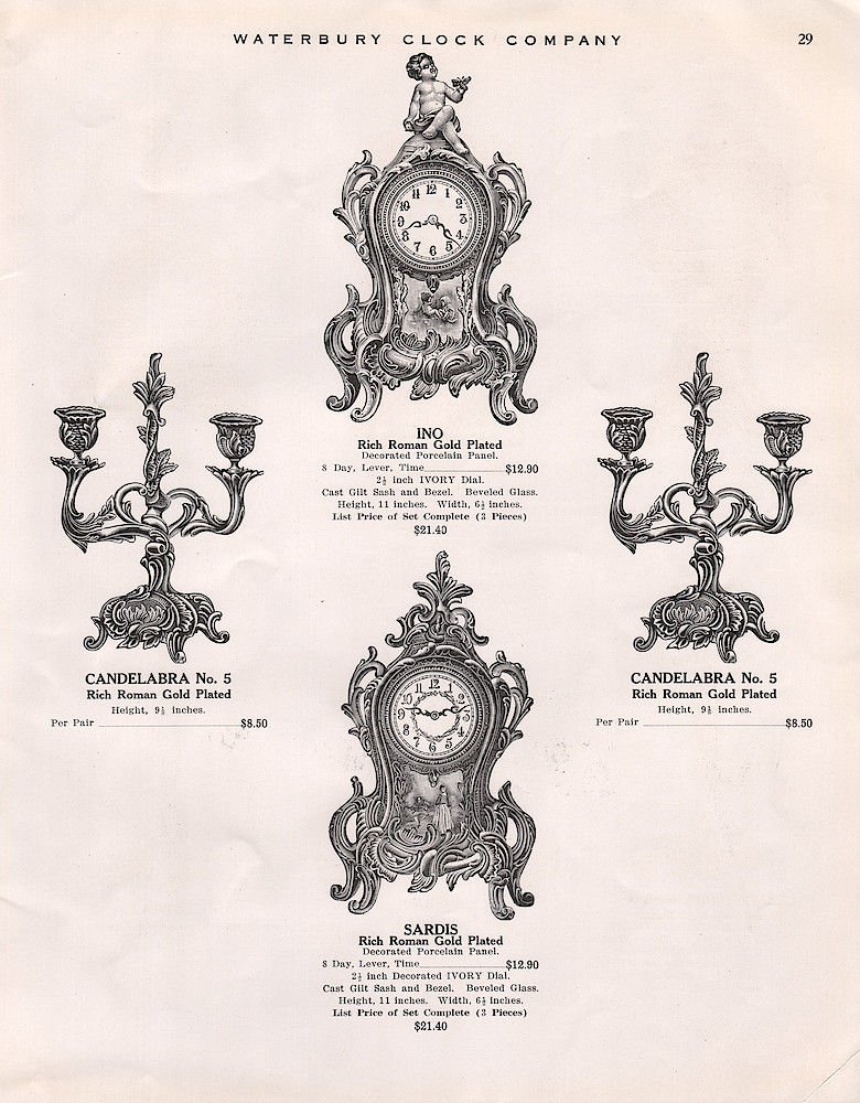 1914 - 1915 Waterbury Clock Catalog > 29. 1914 - 1915 Waterbury Clock Catalog; page 29