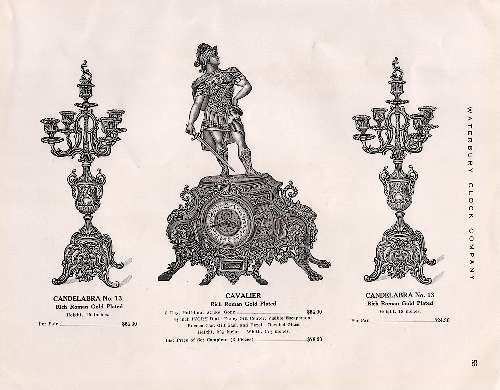 1914 - 1915 Waterbury Clock Catalog > 55-rotated. 1914 - 1915 Waterbury Clock Catalog; page 55-rotated