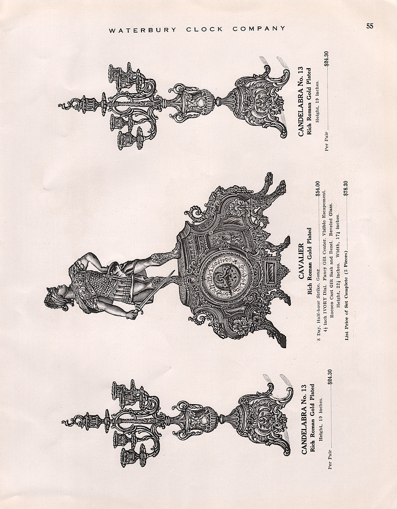 1914 - 1915 Waterbury Clock Catalog > 55. 1914 - 1915 Waterbury Clock Catalog; page 55