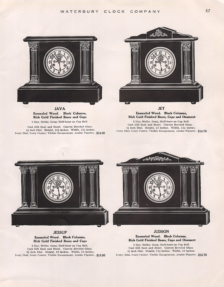 1914 - 1915 Waterbury Clock Catalog > 57. 1914 - 1915 Waterbury Clock Catalog; page 57