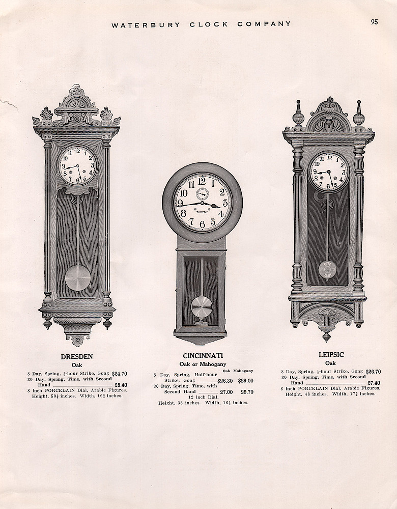 1914 - 1915 Waterbury Clock Catalog > 95. 1914 - 1915 Waterbury Clock Catalog; page 95