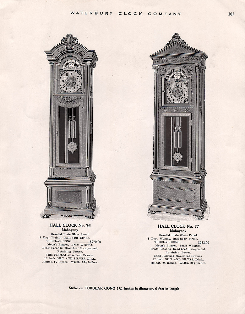 1914 - 1915 Waterbury Clock Catalog > 107. 1914 - 1915 Waterbury Clock Catalog; page 107