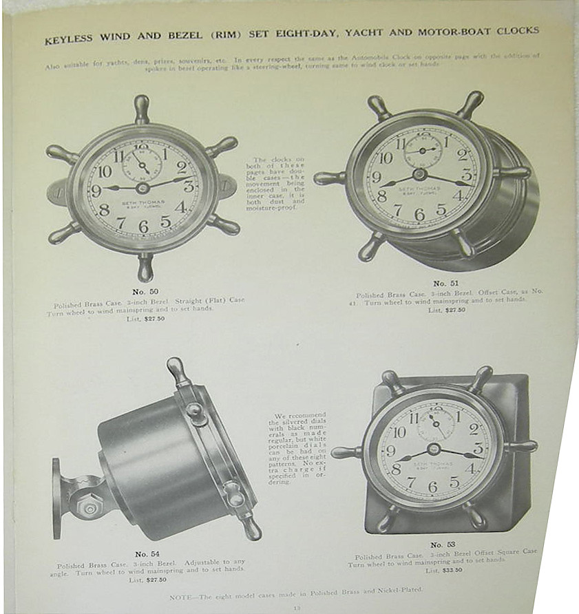 1911 Seth Thomas Catalog Supplement No. 686 > 4. 1911 Seth Thomas Catalog Supplement No. 686; page 4