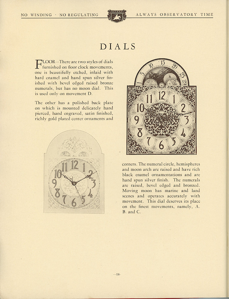 1930 Revere Clocks Catalog > 18. 1930 Revere Clocks Catalog; page 18