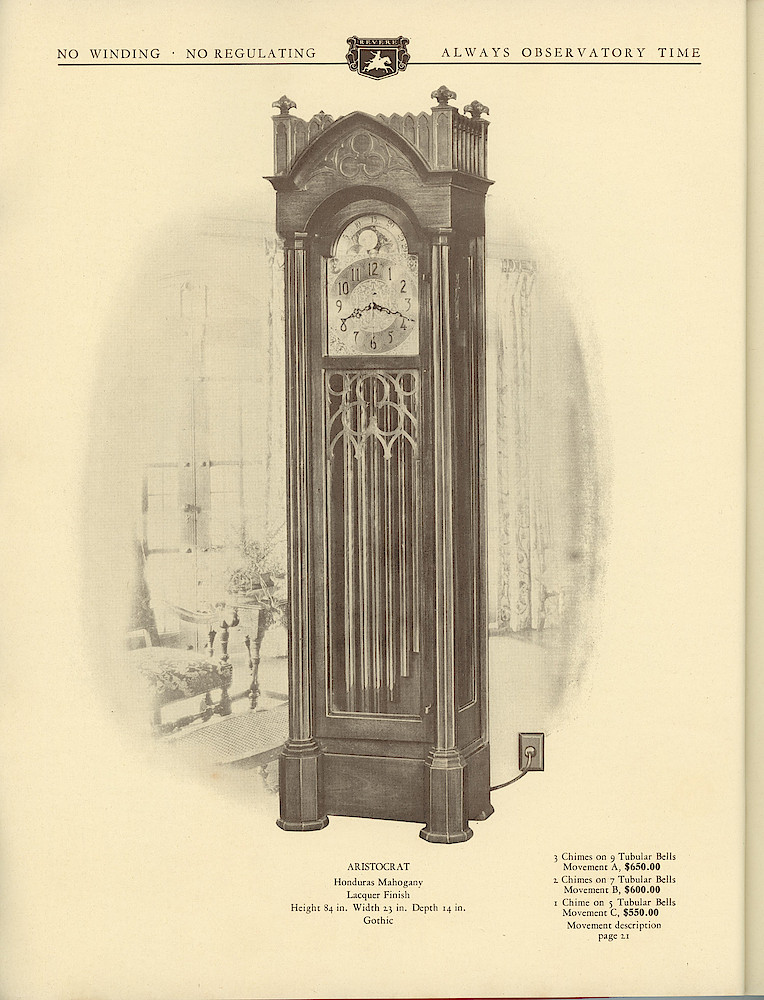 1930 Revere Clocks Catalog > 26. 1930 Revere Clocks Catalog; page 26