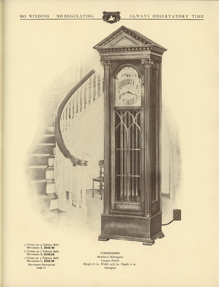 1930 Revere Clocks Catalog > 27. 1930 Revere Clocks Catalog; page 27
