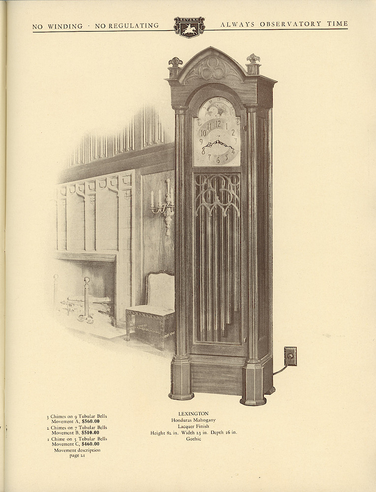 1930 Revere Clocks Catalog > 35. 1930 Revere Clocks Catalog; page 35