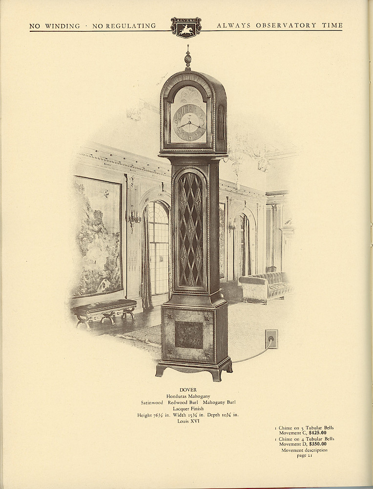 1930 Revere Clocks Catalog > 44. 1930 Revere Clocks Catalog; page 44