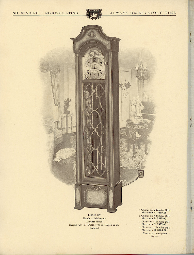 1930 Revere Clocks Catalog > 48. 1930 Revere Clocks Catalog; page 48