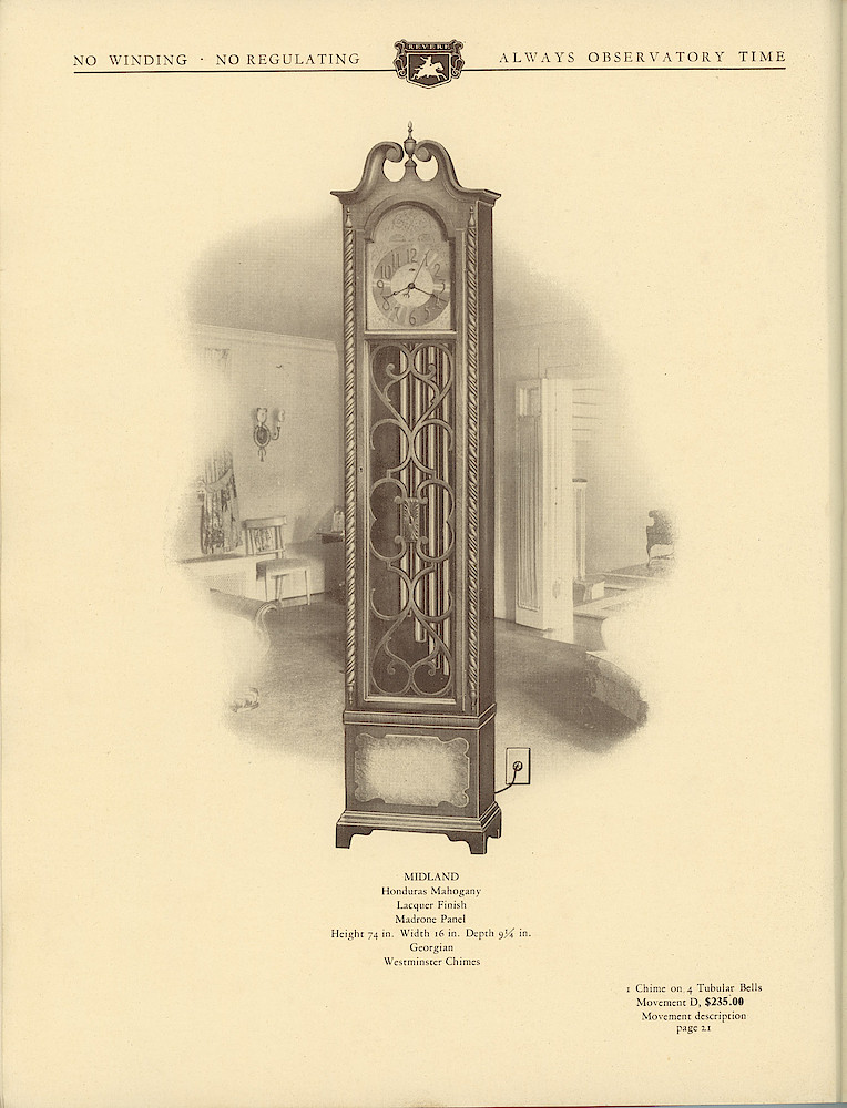 1930 Revere Clocks Catalog > 50. 1930 Revere Clocks Catalog; page 50