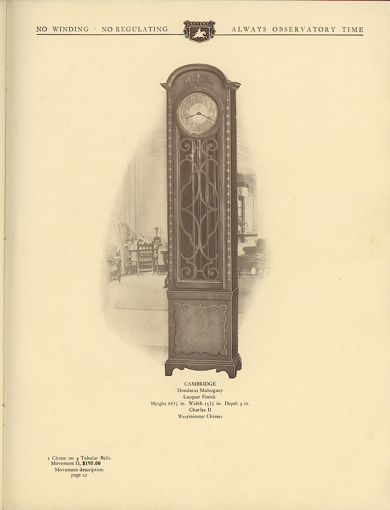 1930 Revere Clocks Catalog > 51. 1930 Revere Clocks Catalog; page 51