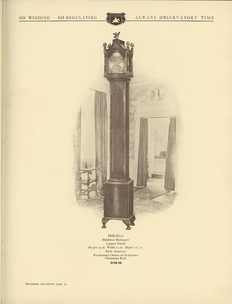 1930 Revere Clocks Catalog > 57. 1930 Revere Clocks Catalog; page 57